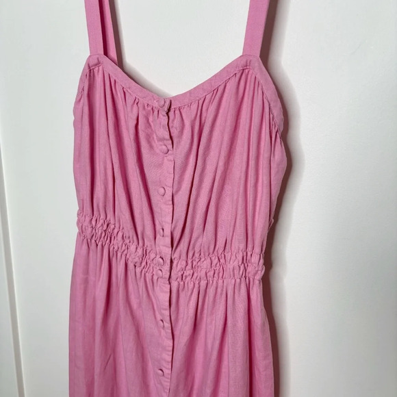 Zara pink linen dress - Picture 3 of 7